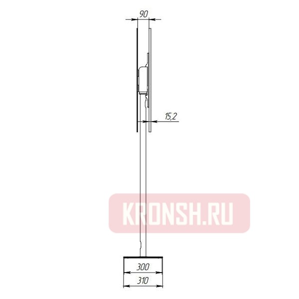Распорный кронштейн ARTKRON Inline Rotation 65