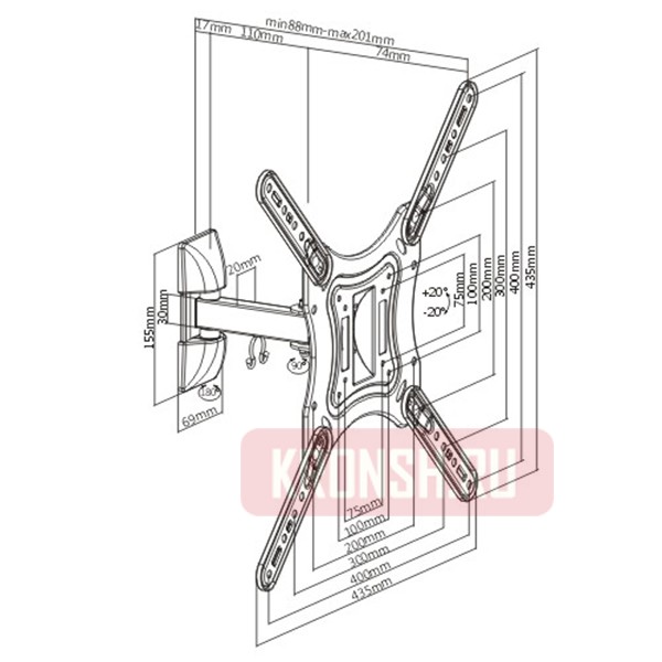 Кронштейн для телевизора Ultramounts UM868