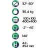 Кронштейн для телевизора Onkron M5 (белый) 