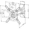 Кронштейн для телевизора Vivanco BMO 6020 (37977)