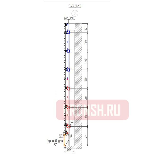 Настенный каркас для светодиодной видеостены ARTKRON HWM-0704
