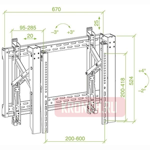 Кронштейн ErgoFount BWM-06-46T