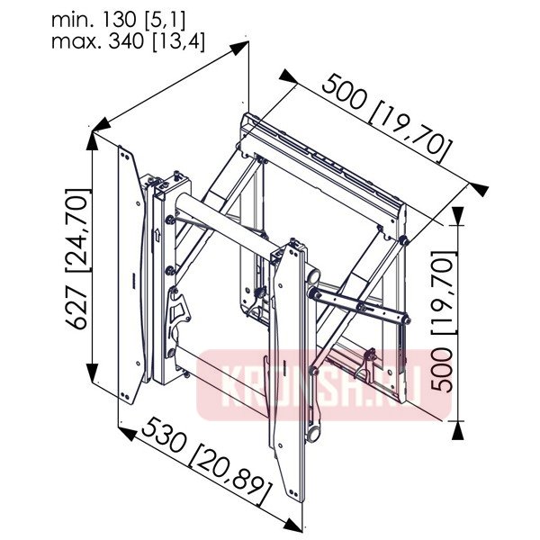 Кронштейн Vogels PFW 6875 (портретный)
