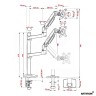 Кронштейн для мониторов ARTKRON ART-K12V 