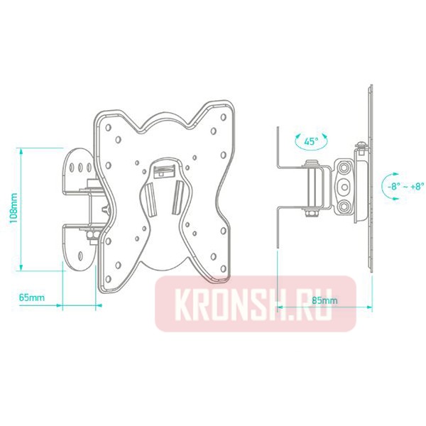 Кронштейн для телевизора Onkron Basic M3S