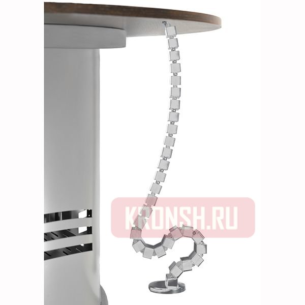 Гибкий кабель-канал ErgoFount CS-13S (серебристый)