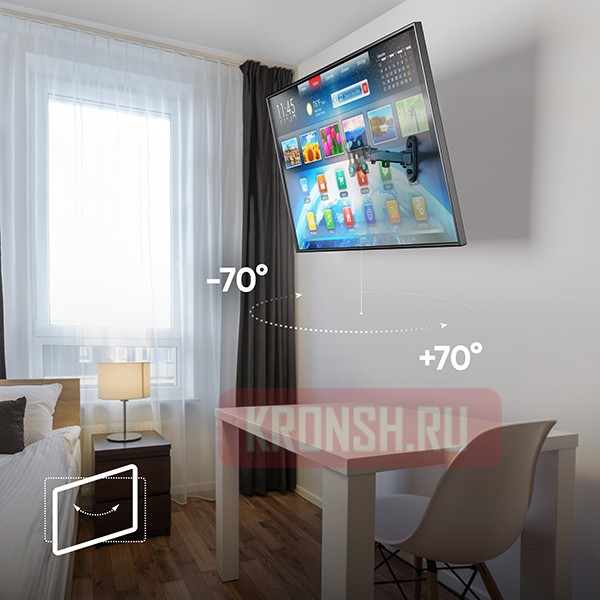 Кронштейн для телевизора Onkron R2B (чёрный) 