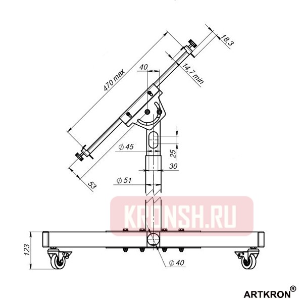 Мобильная трибуна ARTKRON Grandstand TB2