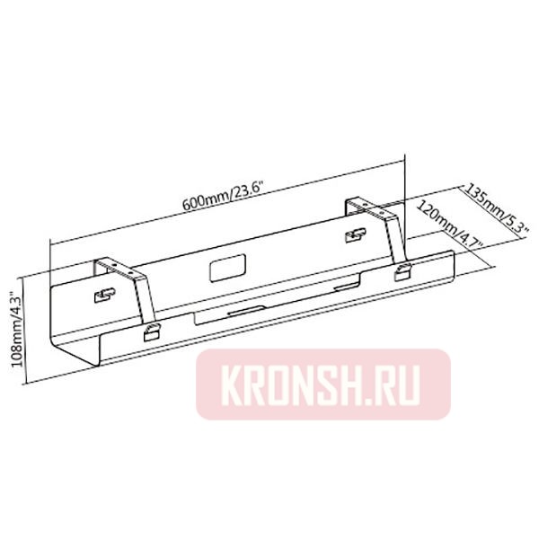 Кабель-канал ErgoFount CS-60/1S