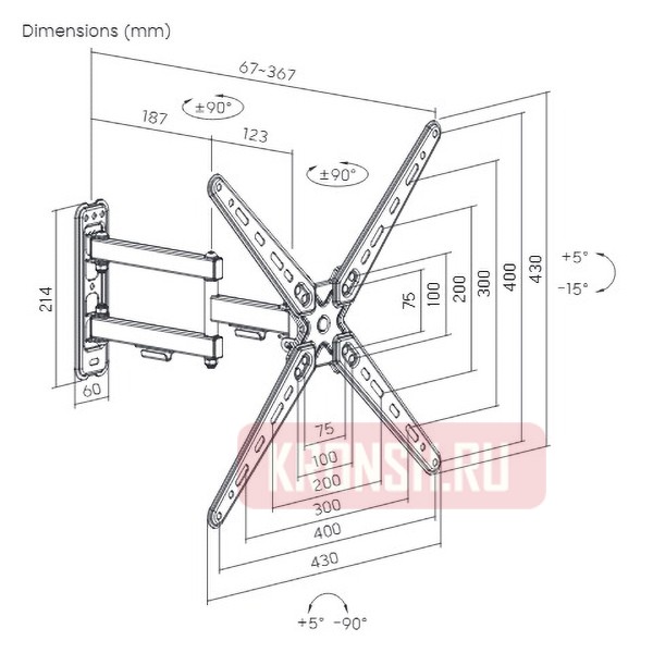 Кронштейн для телевизора Ultramounts UM958