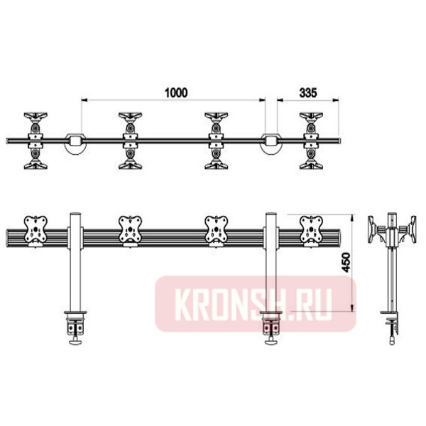 кронштейн для мониторов EGC EGTB-4514DG