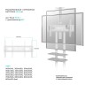 Мобильный стенд Onkron TS1881 (белый)