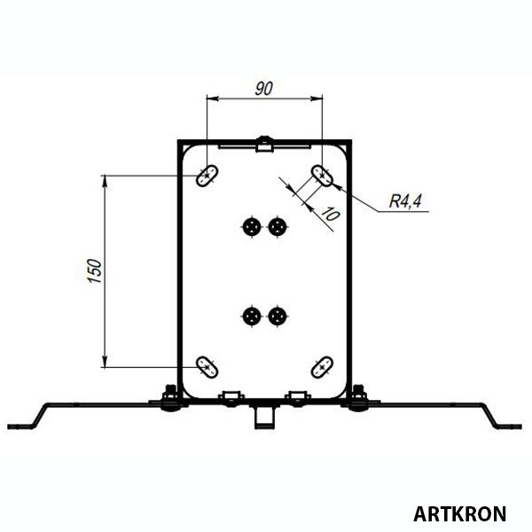 Кронштейн для проектора ARTKRON PRJ-1600S (серый)   