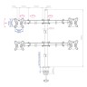 крепление для 4-х мониторов Arm-Media LCD-T14​