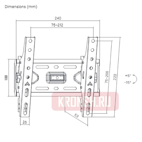 Кронштейн для телевизора Ultramounts UM844