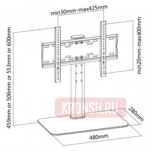 настольный кронштейн для телевизора iTECHmount KFS-1