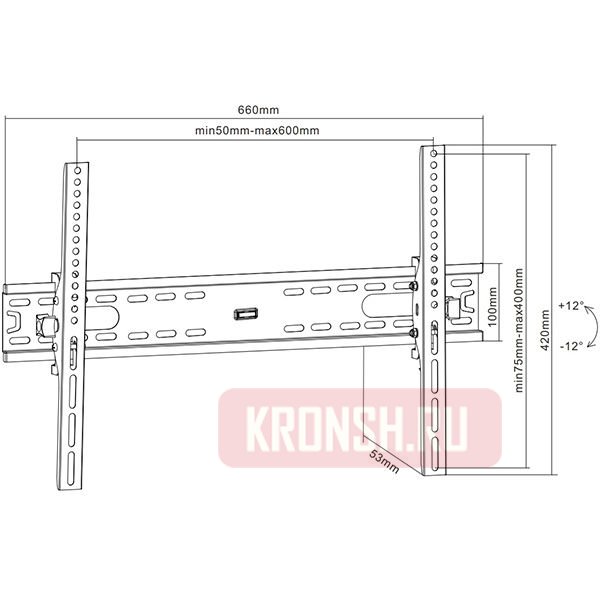 Кронштейн для телевизора iTECHmount PL6T