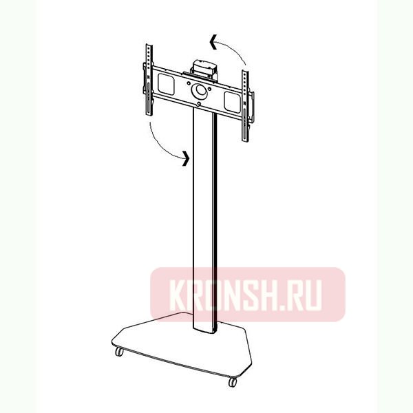 Стойка для телевизора ARTKRON Portrait Turn-90 (чёрная)