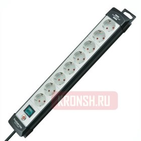 Удлинитель Brennenstuhl (8 розеток, 5 м, чёрно-серый), 1951580101