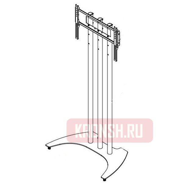 Стенд для телевизора ARTKRON PMW65-F (чёрный)