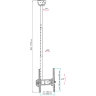 потолочный кронштейн VLK Trento-61