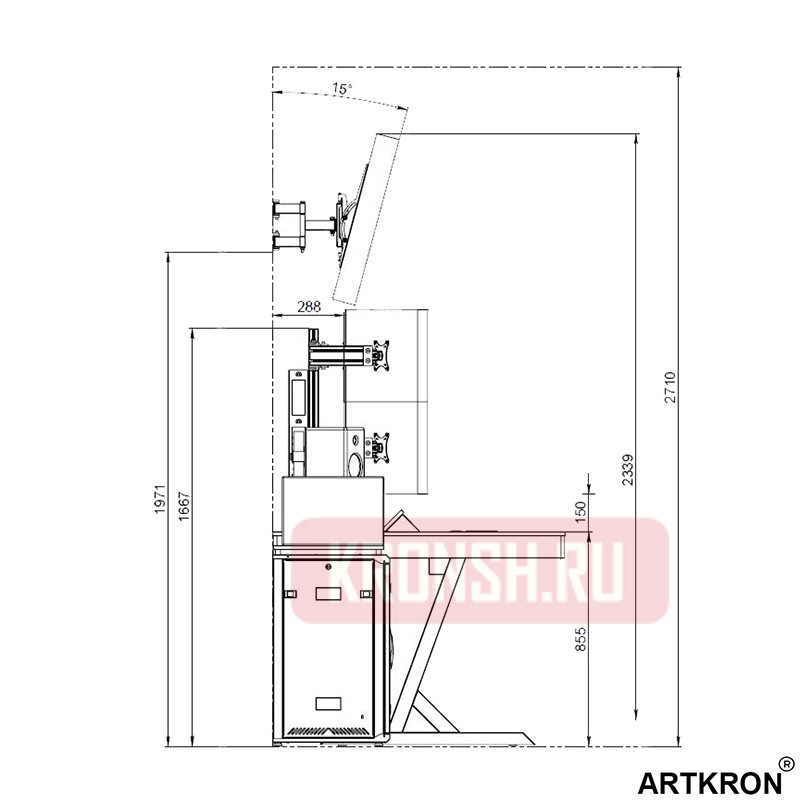 Рабочее место, стол оператора Winner 35278