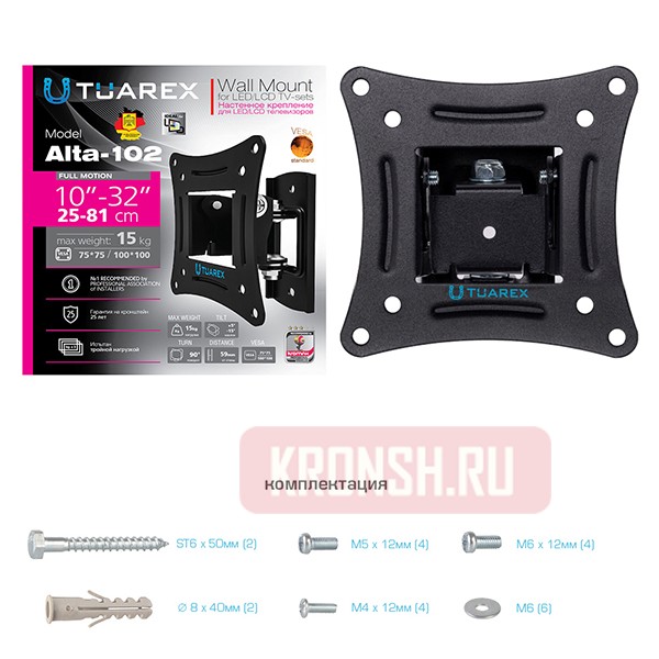 Кронштейн для телевизора Tuarex Alta-102