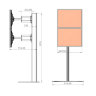 Стойка для 2-х мониторов ARTKRON Vertical ST-222 