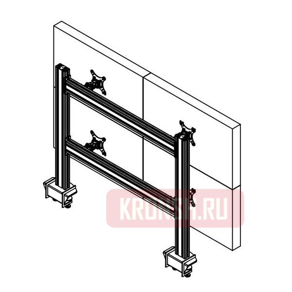 Кронштейн на 4 монитора ARTKRON 421ST