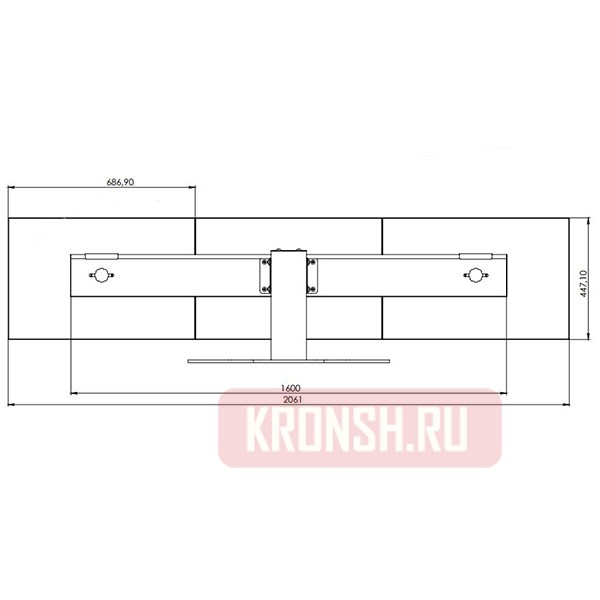 Кронштейн ARTKRON M310 (серебристый)