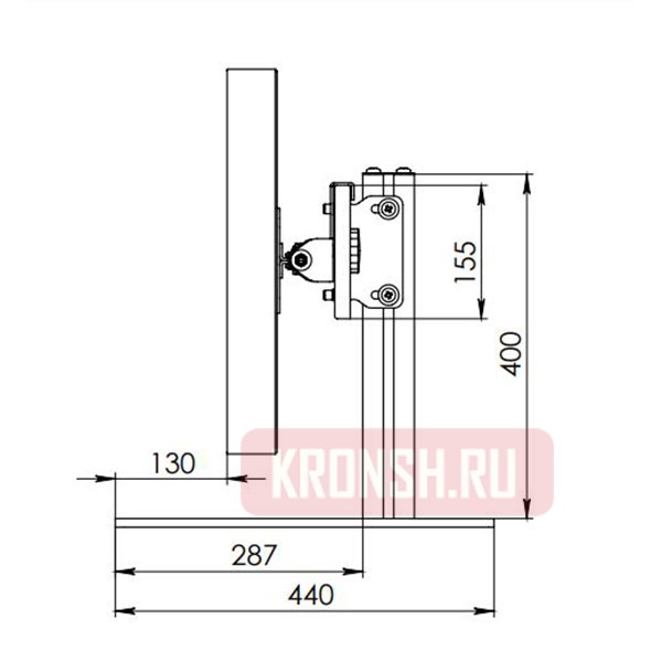 Кронштейн ARTKRON M310 (серебристый)
