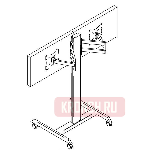 Стойка для 2-х мониторов ARTKRON​ Horizont SM-222  