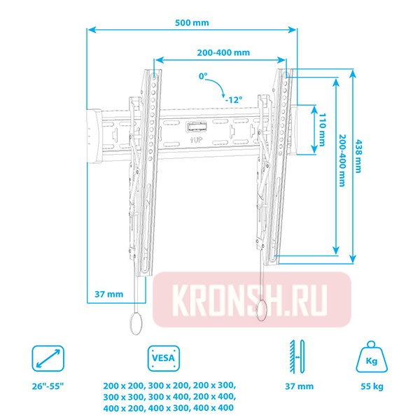 Кронштейн для телевизора Tuarex Olimp-304